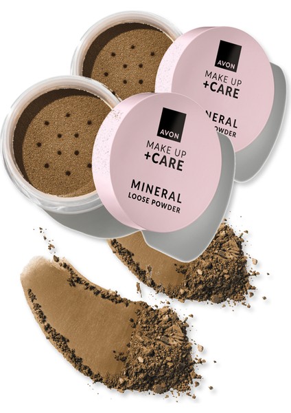 Make Up + Care Mineral Toz Pudra Fondöten - Deep Ikili Set