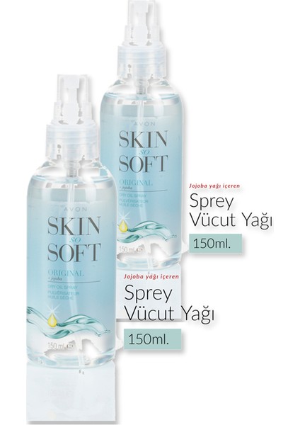 Sss Jojoba Yağı Içeren Sprey Vücut Yağı 150ML Ikili Set