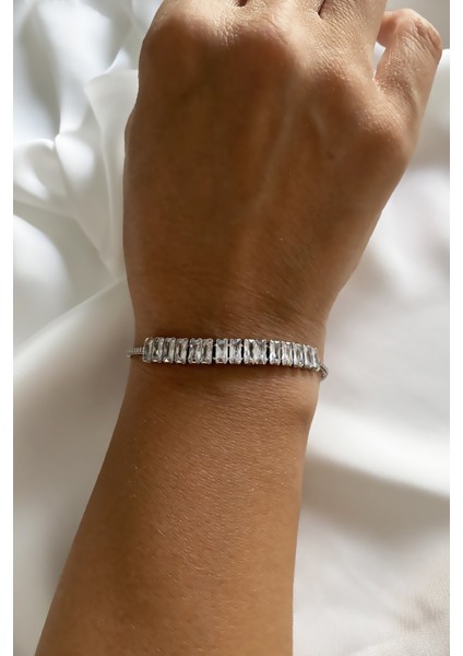 Baget Taş Ayarlı Bileklik