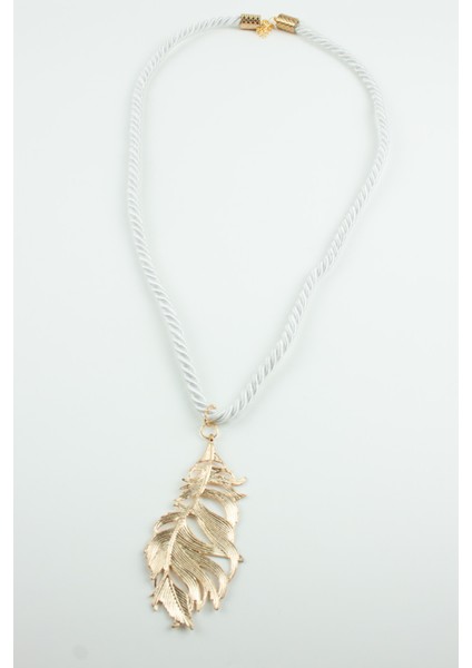 Kuş Tüyü Figür Uçlu Örgü Kolye fırsatları