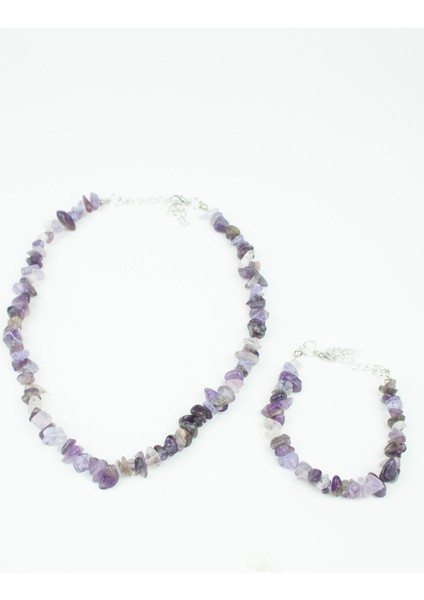 Ametis Doğaltaş Kolye Bileklik Set modelleri