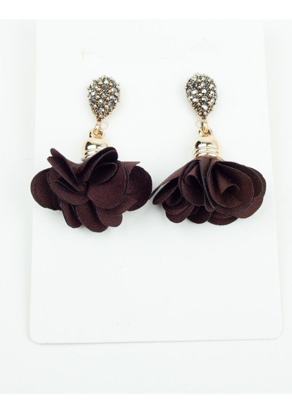 Çiçek Sallantılı Bronz Küpe modelleri