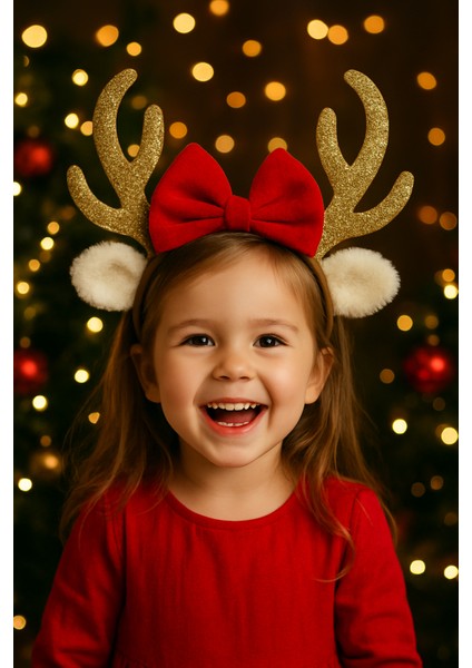 Yılbaşı Süsü Yılbaşı Desenli Kız Çocuk Taç Kız Çocuk Oyuncağı Noel Süsü