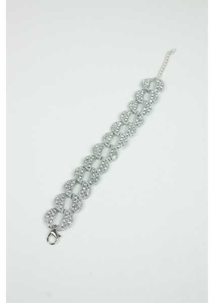 Taşlı Gümüş Renk Bileklik fiyatları