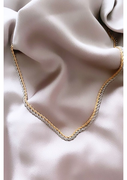 Kontras Renk Çift Sıralı Kolye fiyatları