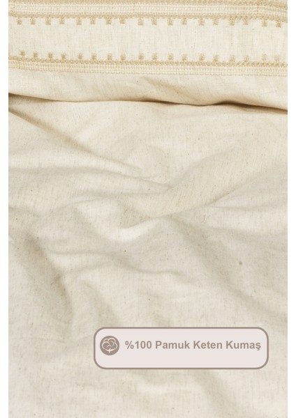 Aura Çift Kişilik Nevresim Takımı (200X220 Cm) Krem fırsatları