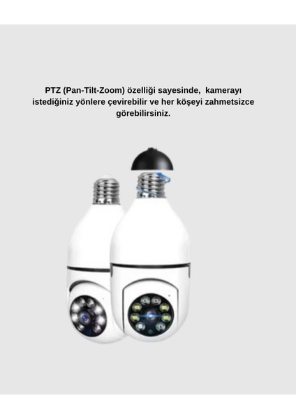Mtxdpn Akıllı Duylu 360° Güvenlik Kamerası – Ptz Özellikli, Uzaktan Kontrollü Akıllı Kamera modelleri