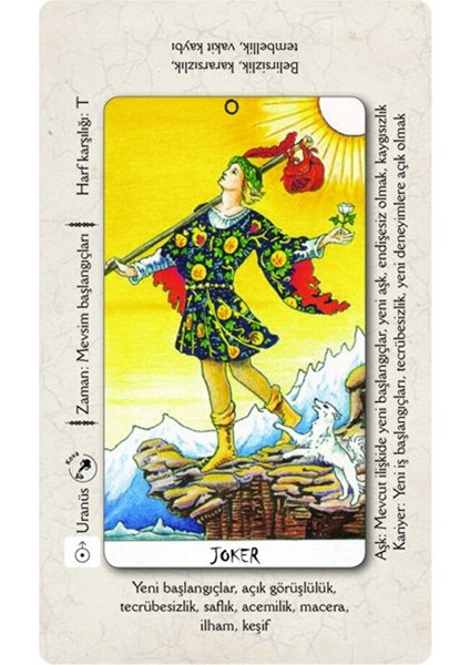 Yeni Başlayanlar Için Tarot Eğitim Seti modelleri