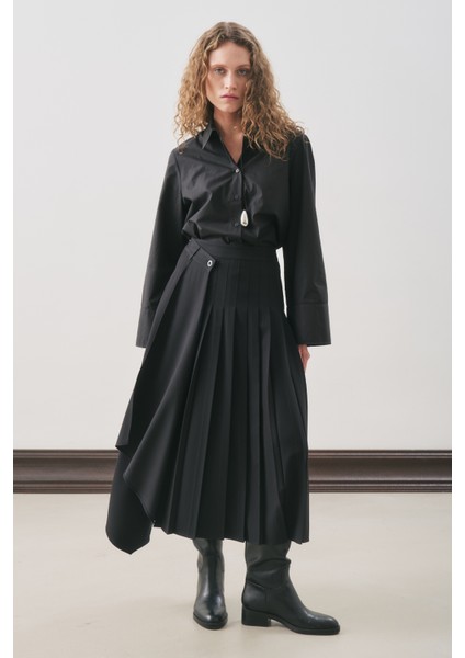 Anvelop Piliseli Etek Siyah indirimleri