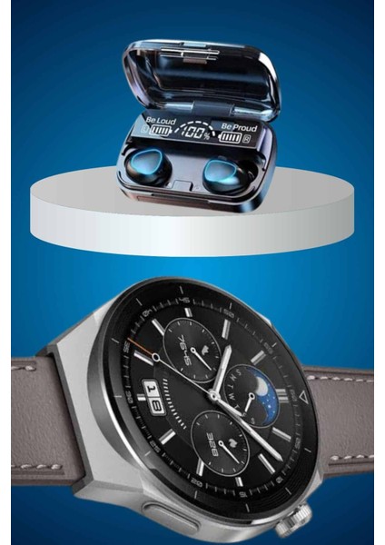 Ikili Set Akıllı Saat ve Bluetooth Kulaklık Kablosuz Uzun Pil Ömrü Spor Modlar - F501K874-U71 indirimleri