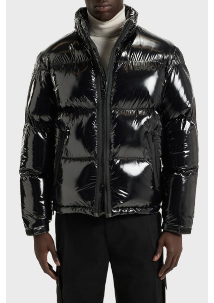 Kapitoneli Regular Fit Dik Yaka Su Itici Parlak Şişme Mont Erkek Mont 50549251 001