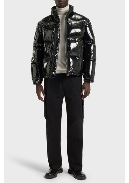 Kapitoneli Regular Fit Dik Yaka Su Itici Parlak Şişme Mont Erkek Mont 50549251 001 fiyatları