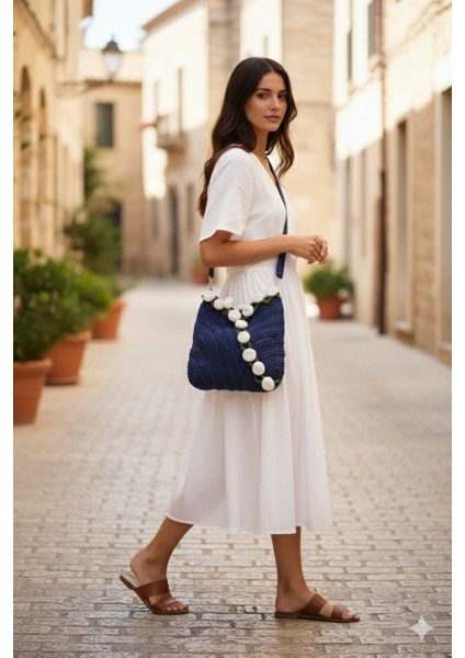 El Yapımı Trend Gül Temalı Kadın Kol ve Omuz Çantası fiyatları