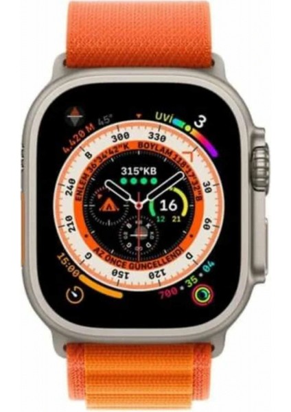 Yeni Nesil Akıllı Saat Çok Yönlü Titreşimli 49 mm Android ve Ios Uyumlu modelleri