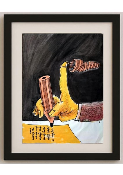 Ignjat Gatalo 43x30cm Orijinal Karikatür Tablo