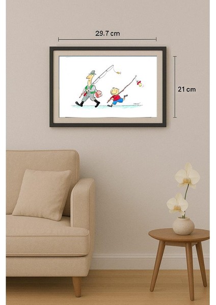 Ivan Haramija 29X21CM Orijinal Karikatür Tablo fiyatları