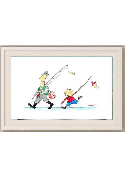 Ivan Haramija 29X21CM Orijinal Karikatür Tablo fırsatları