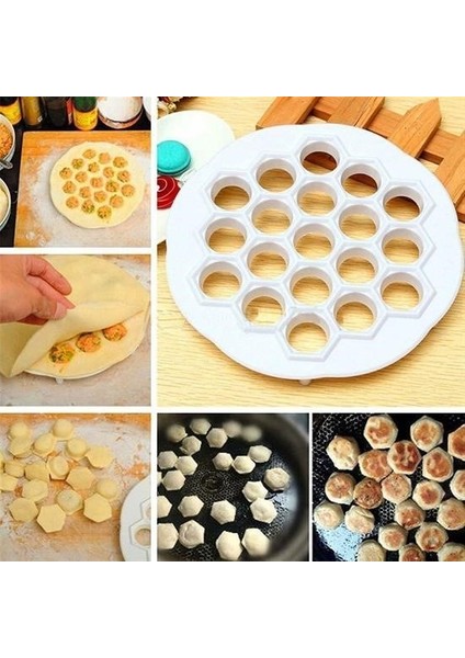 Sıladanal® 61 Bölmeli Petek Şekilli Pratik Mantı Kesici Açma Kalıbı Mantımatik fiyatları
