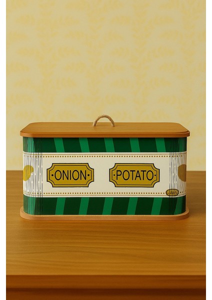 2 Bölmeli Kuş Desenli Ahşap Patates Soğan Sebze Saklama Sepeti Patates Soğanlık Lüx Sebzelik Kova modelleri