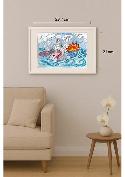 Lazar Lapac 29X21CM Orijinal Karikatür Tablo indirimleri