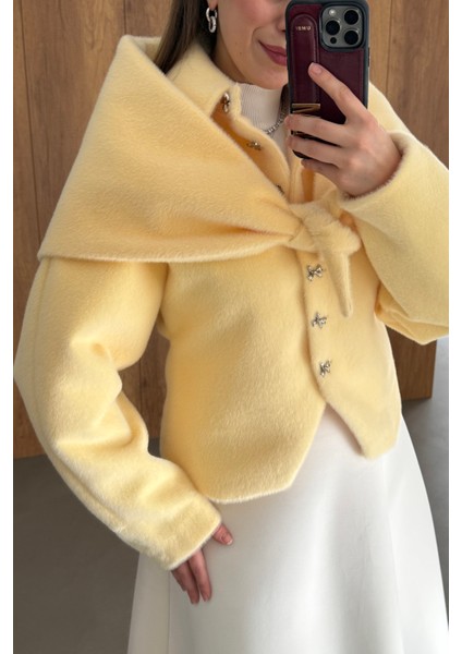 Belden Oturtmalı Atkılı Fox Kaban Soft Sarı