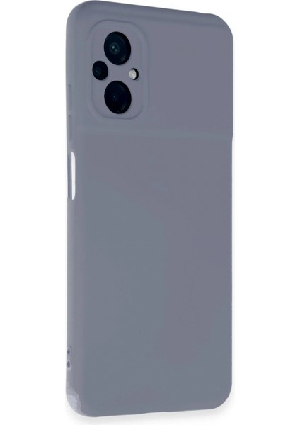 Xiaomi Poco M5 Kılıf Nano Içi Kadife Silikon - Gri (K95) fiyatları