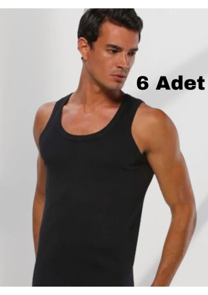 6'LI SET ERKEK PAMUK KUMAŞ PENYE ATLET