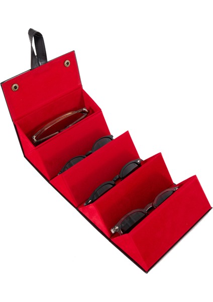 5'li Katlanabilir Deri Gözlük Saklama ve Taşıma Kutusu indirimleri