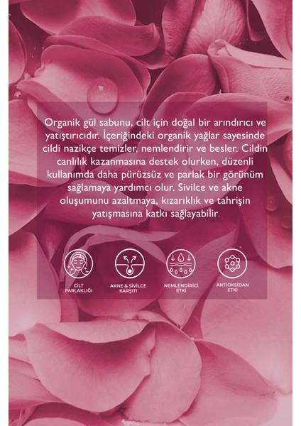 Organik Gül Sabunu fiyatları