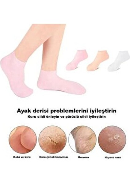Silikon Nemlendirici Spa Jeli Topuk Çorap Ayak Bakımı Çorap modelleri