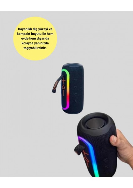 Taşınabilir Şarjlı Bluetooth Hoparlör Güçlü Bas fırsatları
