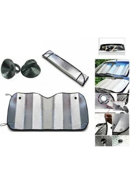 Araç Ön Cam Katlanabilir Güneşlik Uv ve Isı Koruma Renault Megane Fiat Egea Hyundai I20 Opel Astra fiyatları