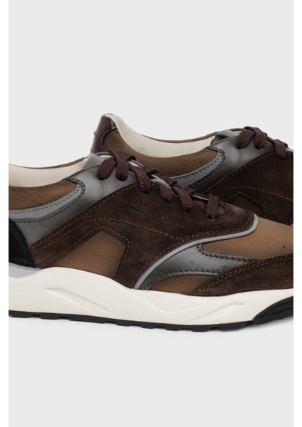 Süet Deri Logolu Sneakaer Ayakkabı Erkek Ayakkabı MBIM22112BINGFUIM50 indirimleri