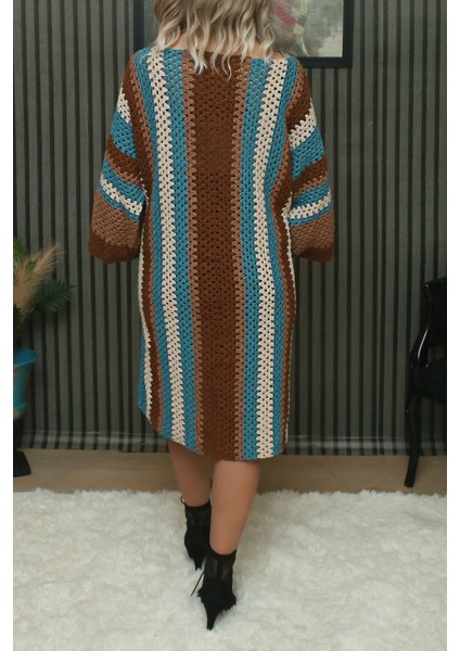 Etnik Desenli Modelli Renkli Uzun Hırka modelleri