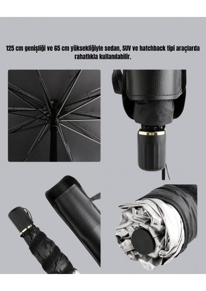 Şemsiye Tasarımlı Katlanabilir Araç Güneşliği – Geniş Uyumlu, Uv Koruma indirimleri