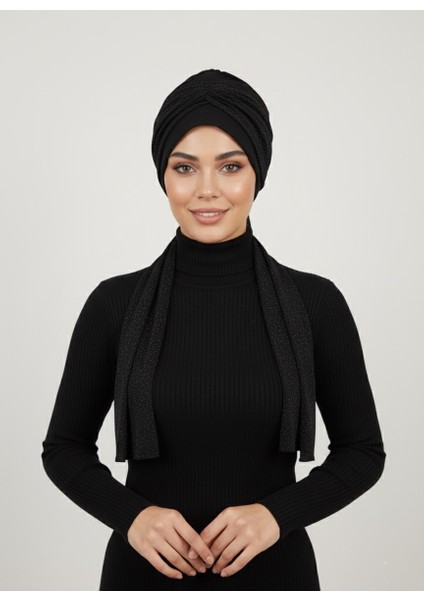 Nova Bandana Siyah Hazır Türban Tesettür Bone fiyatları