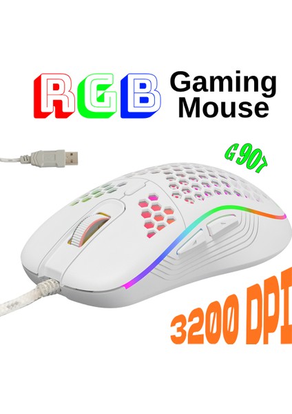 Trio - G907 Rgb Gaming Mouse – USB Kablolu Oyuncu Mouse