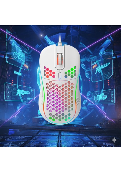 Trio - G907 Rgb Gaming Mouse – USB Kablolu Oyuncu Mouse fırsatları