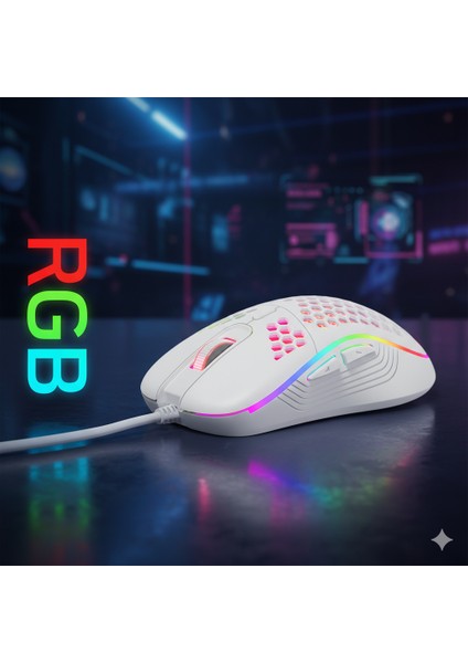 Trio - G907 Rgb Gaming Mouse – USB Kablolu Oyuncu Mouse indirimleri