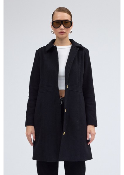 Dikiş Detaylı Tasarım Kaşe Kaban