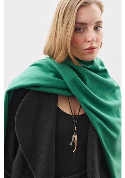 Kaşmir Dokulu Şal Yeşil modelleri