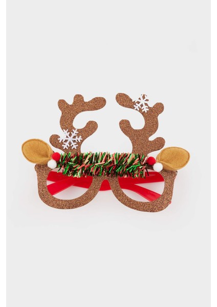 Unisex Yılbaşı Geyik Temalı GÖZLÜK F7063AXNS