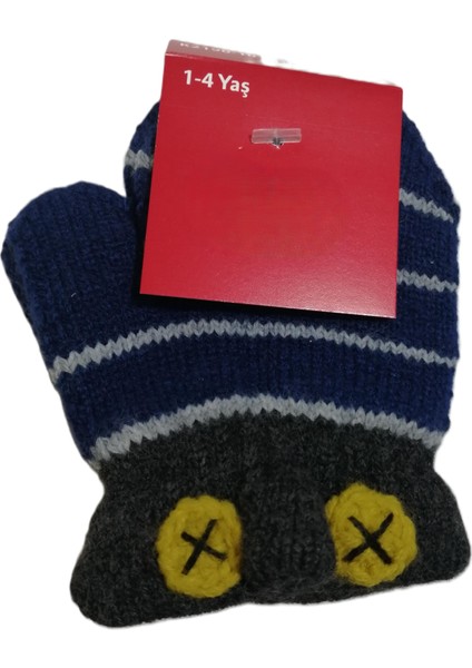 Erkek Bebe Örme Tek Parmaklı Eldiven 1-4 Yaş modelleri