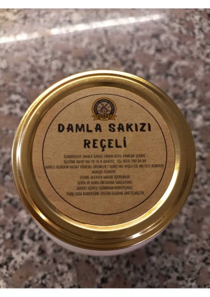 450 ml Doğal Damla Sakızı Reçeli fiyatları