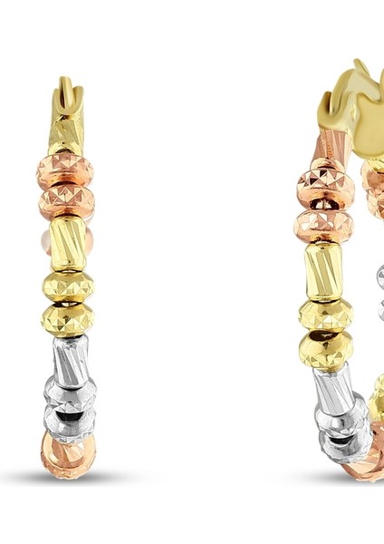 Dorika Toplu Altın Halka Küpe - 14K fiyatları