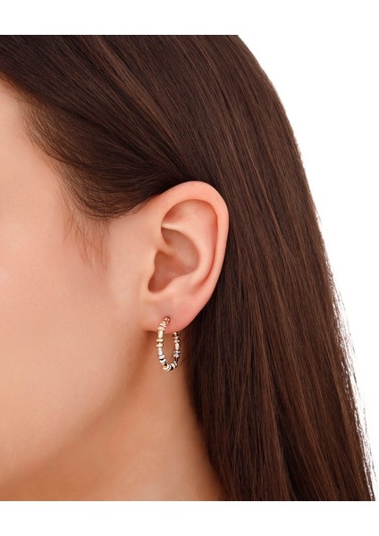 Dorika Toplu Altın Halka Küpe - 14K modelleri