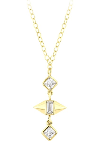 Taşlı Altın Kolye - 14K fiyatları