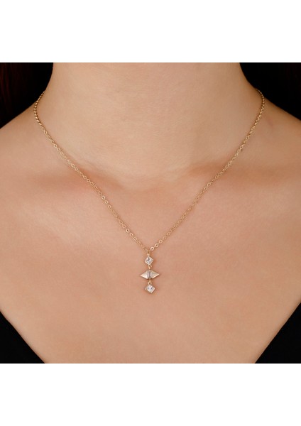 Taşlı Altın Kolye - 14K modelleri