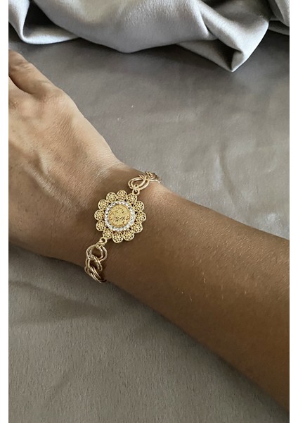 Taşlı Zincir Bileklik