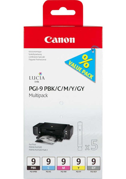 PGI-9-1034B011 Pbk-C-M-Y-Gy Orijinal Kartuş Paketi fiyatları